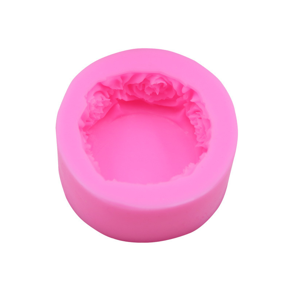 

3D Round Rose Flower Silicone Mold - Baking, 501 Original