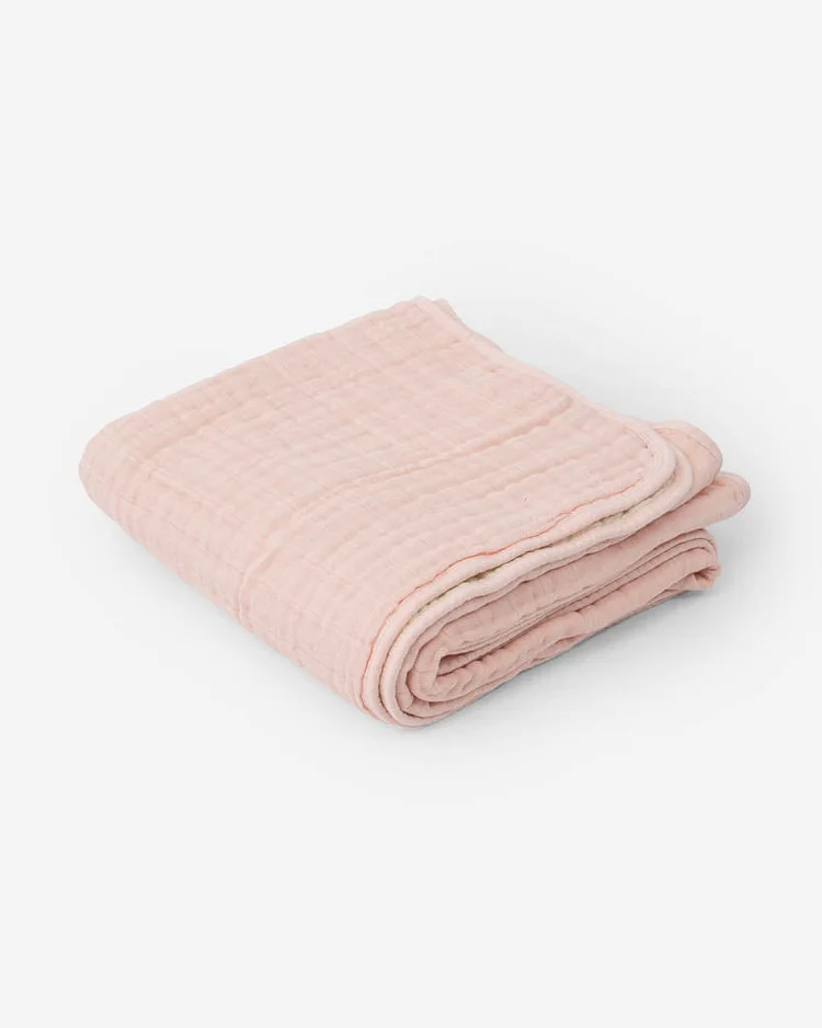 Original Cotton Muslin Quilt - Rose Petal