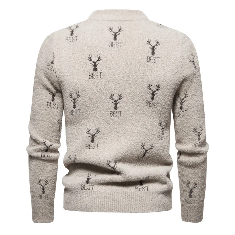 Men s Jacquard Knit Christmas Sweater