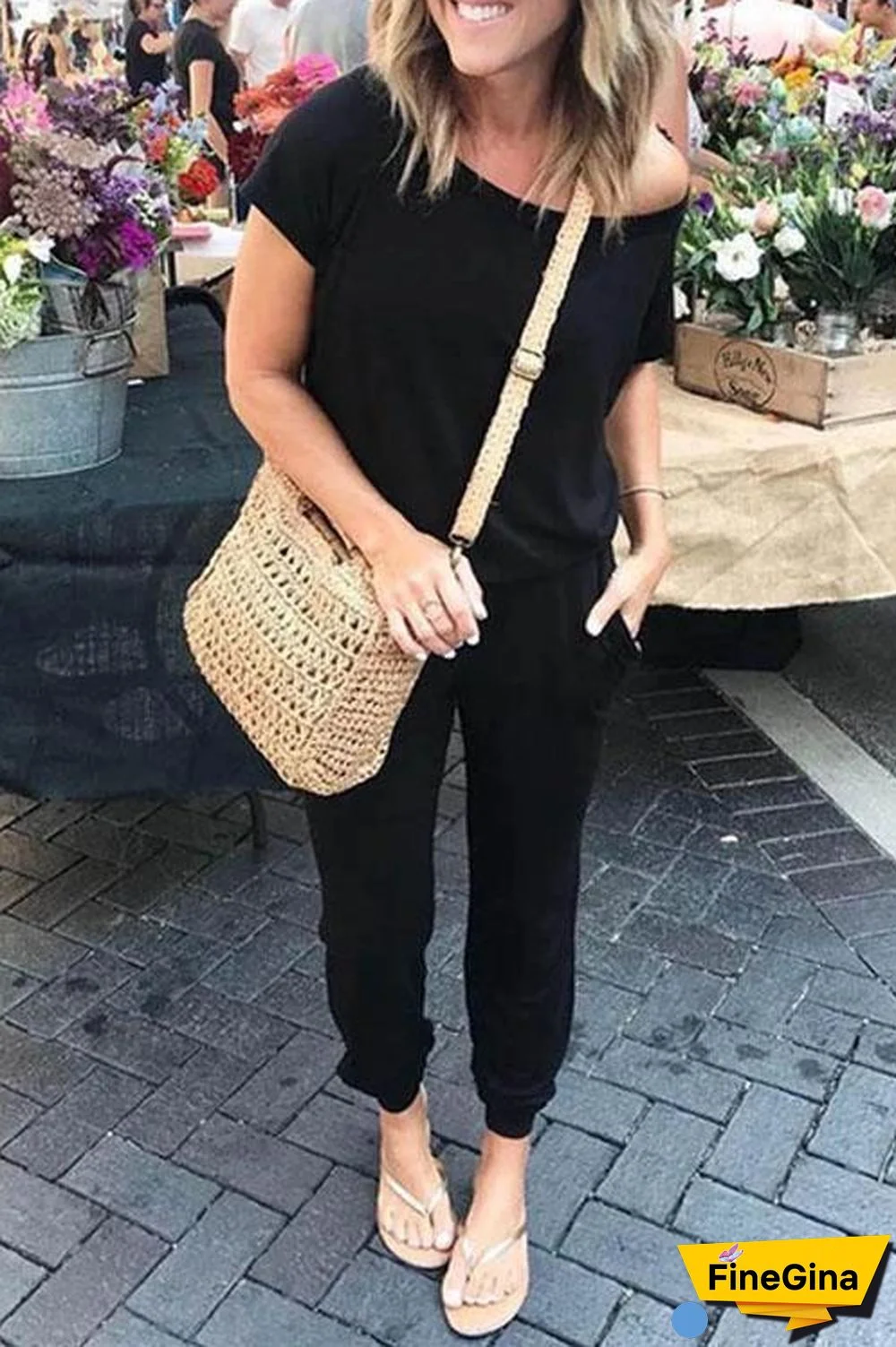 Casual Loose One-piece Jumpsuit