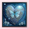 Heart-Shaped-11CT Stamped Cross Stitch 55*55cm