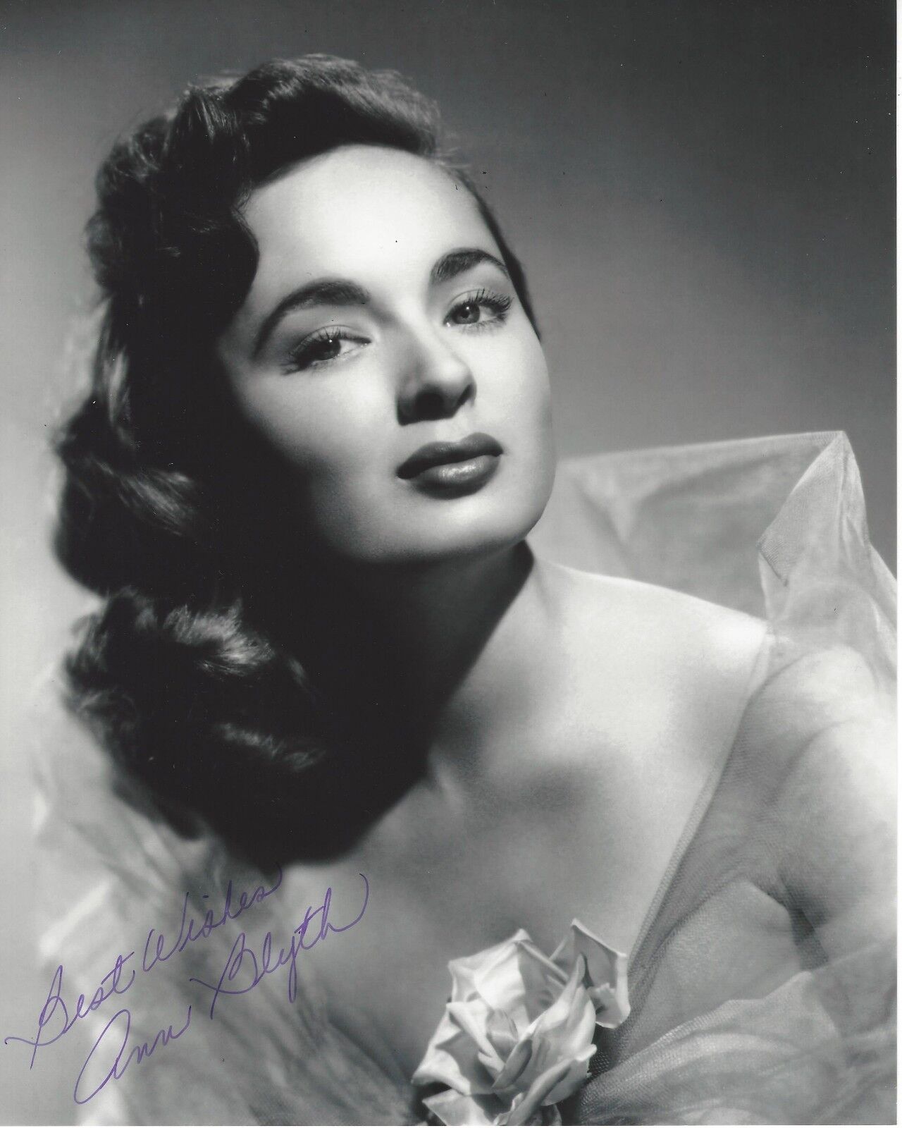 ACTRESS ANN BLYTH SIGNED 8x10 Photo Poster painting A w/COA MILDRED PIERCE BRUTE FORCE KISMET