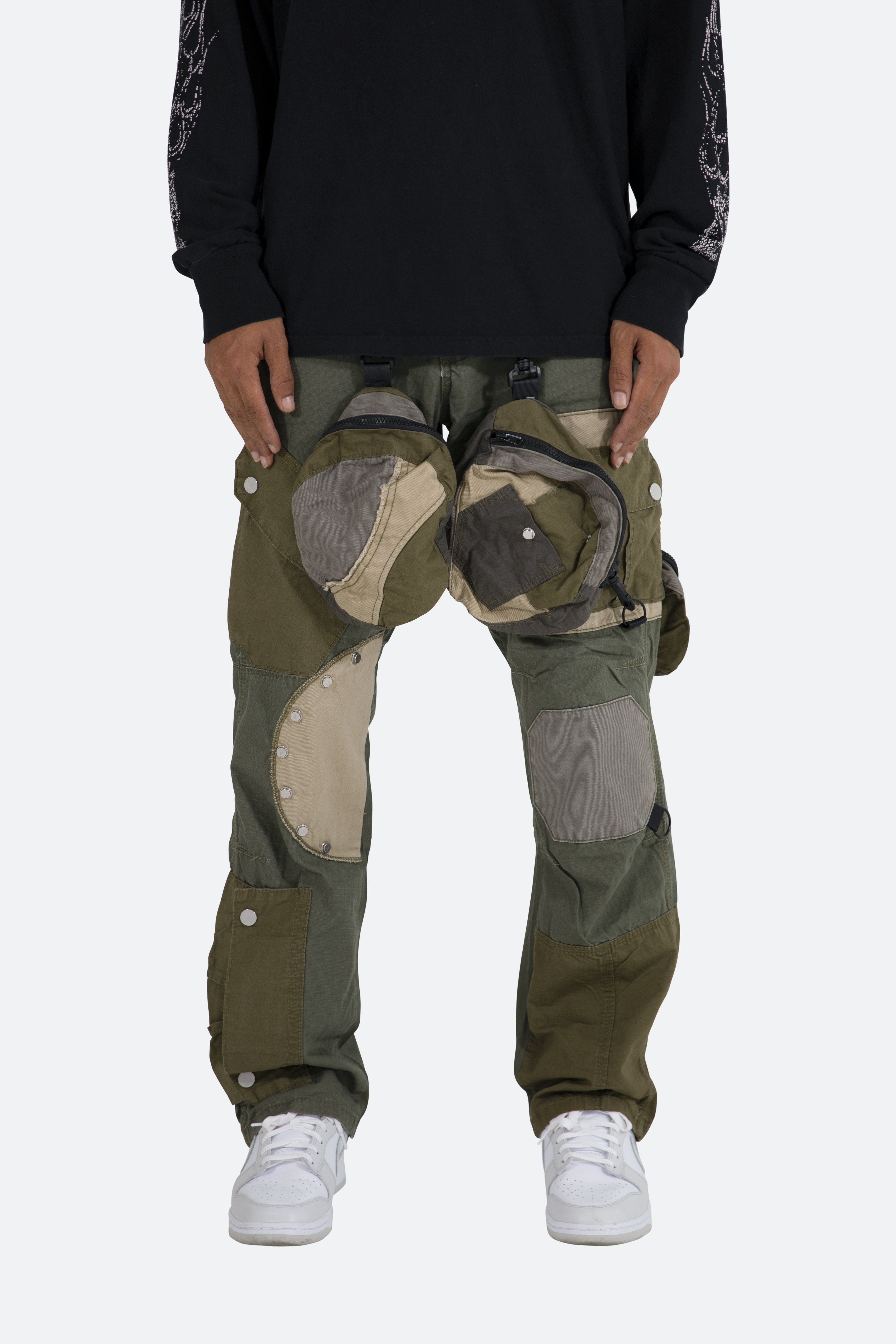 patchwork cargo pants