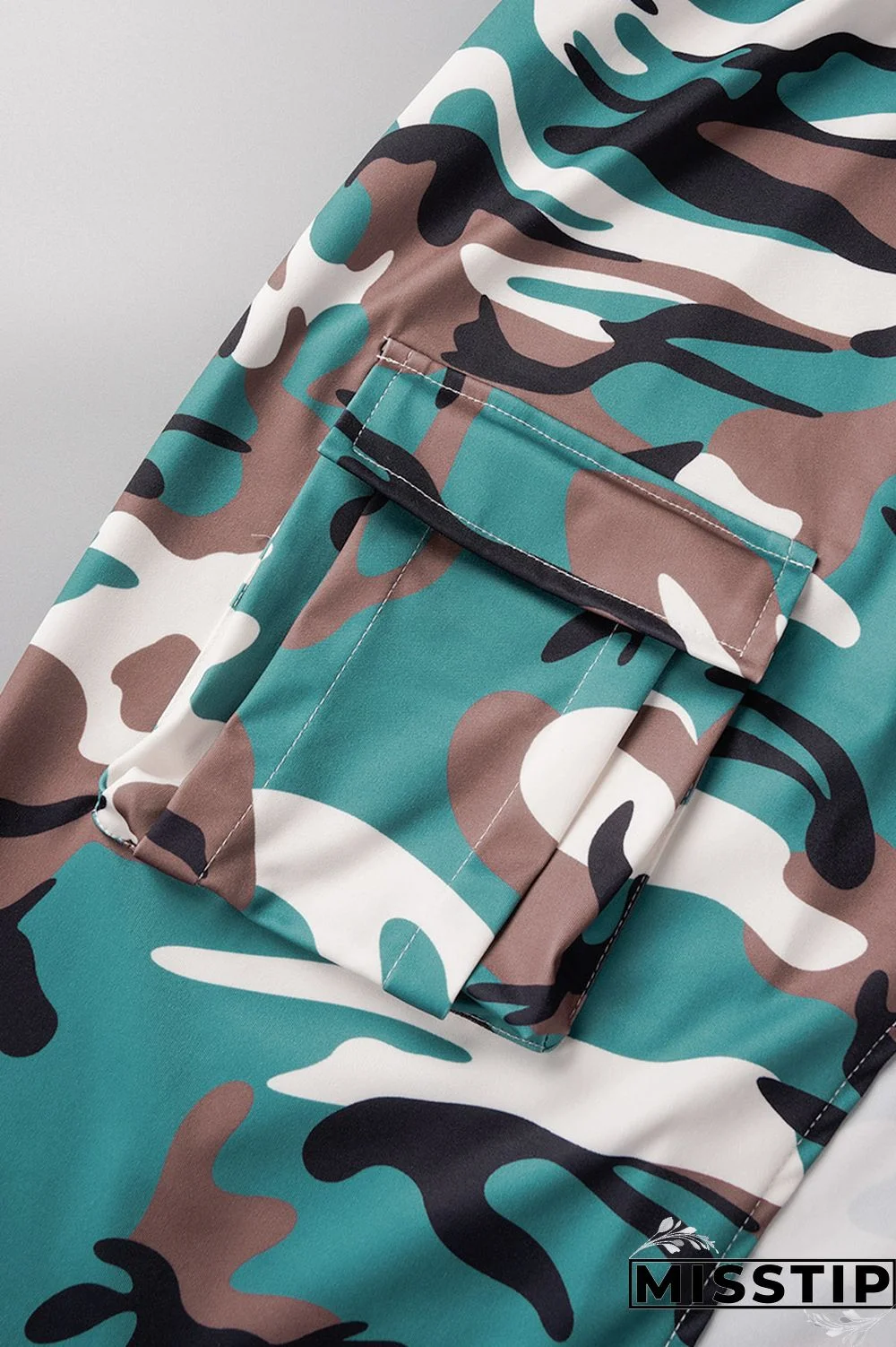 Coffee Casual Print Patchwork Slit O Neck Short Sleeve Two Pieces