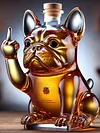 Prank Duck Glass Wine Bottle Middle Finger Whisky Dog Bottle Decanter for Bar