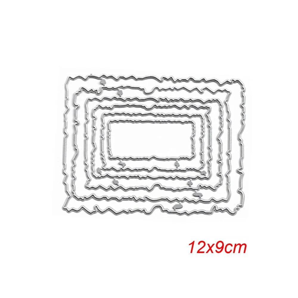 Metal Cutting Dies Curves Border Frames Square DIY Scrapbooking Card Album Making Embossing Punch Craft Diecuts New 2019