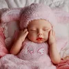 16'' Realistic Silicone Sleeping Baby Little Infant Girl Haroina Physical and Mental Accompaniment - RBBI-Myrebornbabydoll&reg; Myrebornbabydoll&reg;
