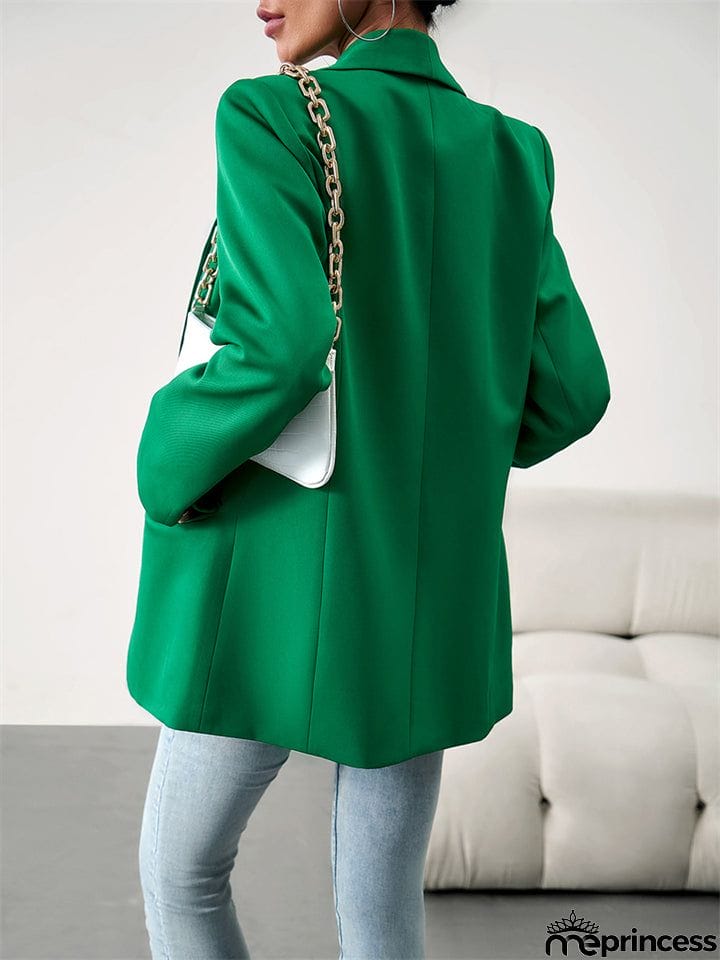 Temperament Open Front Office Blazer Coat for Lady