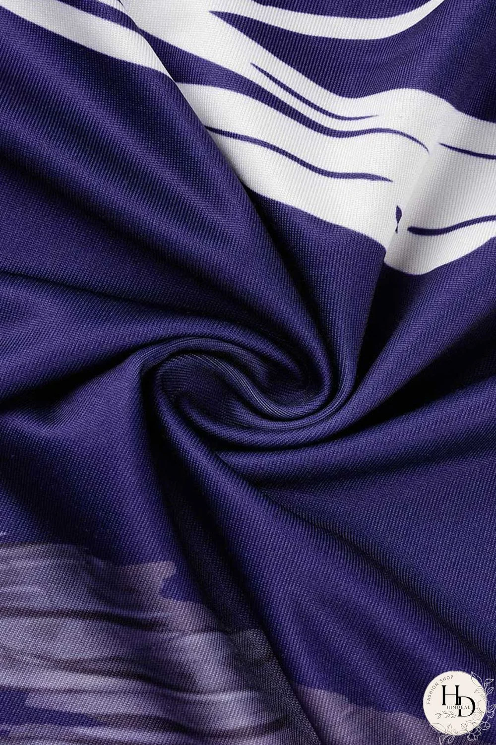 Tibetan Blue Casual Daily Print Three Quarter Two Pieces