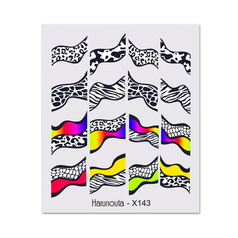 1PC Avocado/Watermelon/Orange Nail Stickers Summer Fruit Leaves Transfer Decals Sliders For Nails DIY Decoration Manicures-Nail Inspo