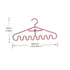 3-pack Wave Hangers Non-Slip Plastic Multifunction Hanging Drying Rack for Ties Scarfs Clothes Bags