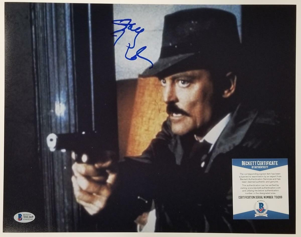 Stacy Keach signed Mike Hammer 11x14 Photo Poster painting #2 Autograph (A) ~ Beckett BAS COA