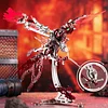 3D Metal Ornithopter Adult Model Set Mechanical Assembly Stainless Steel Phoenix Bird Toy Building Blocks Children's Birthday Gift