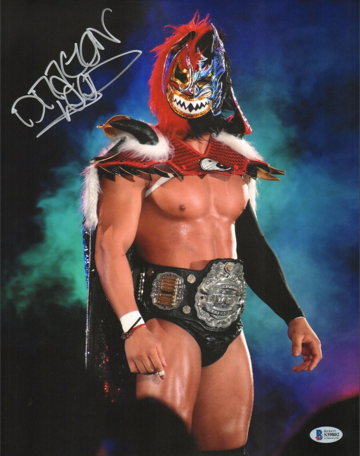 Dragon Lee Signed 11x14 Photo Poster painting BAS Beckett COA ROH CMLL New Japan Pro Wrestling 3