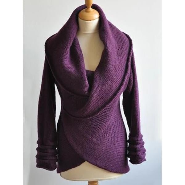 Casual Long Sleeve Knitting Sweater | EGEMISS