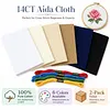 2Pcs 14CT Classic Aida Cloth (12x12 Inch) - 100% Cotton Cross Stitch Fabric in 6 Colors for DIY Embroidery tapestrymarket