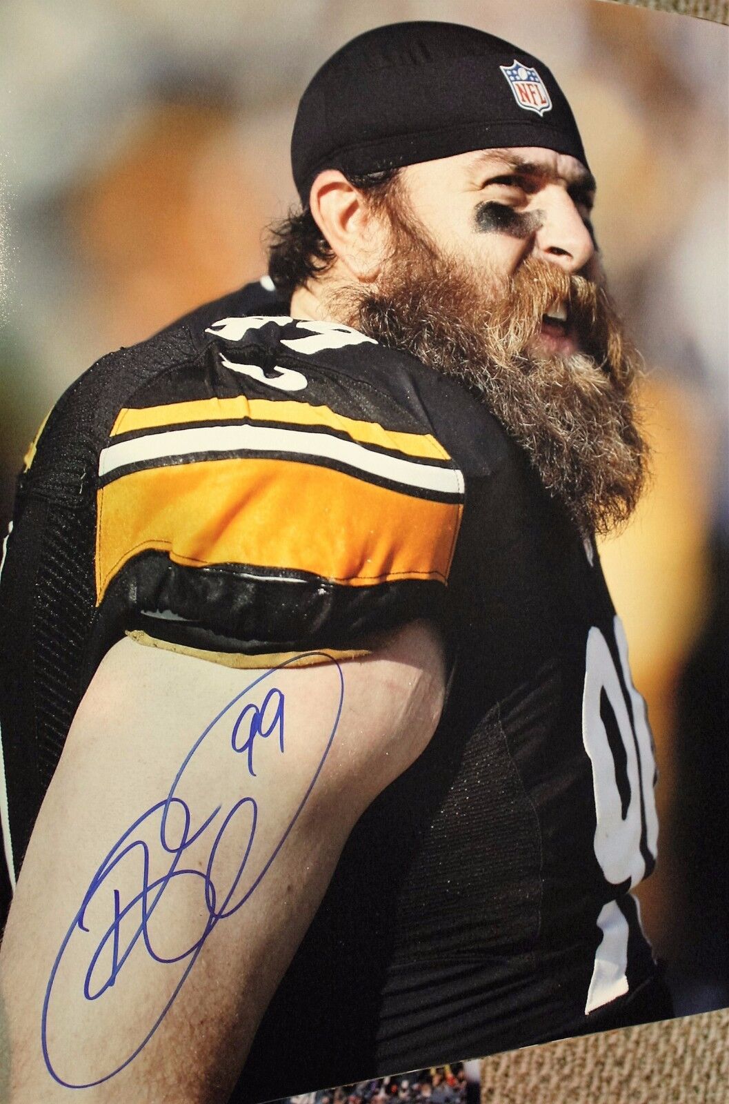 Autographed Brett Keisel Pittsburgh Steelers 16x20 Photo Poster painting with COA