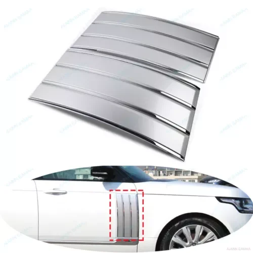 Dronehint Fender Grille Side Door Cover o Fit For Land Rover Range Rover 2013-2020,Silver (For: Land Rover) Parts