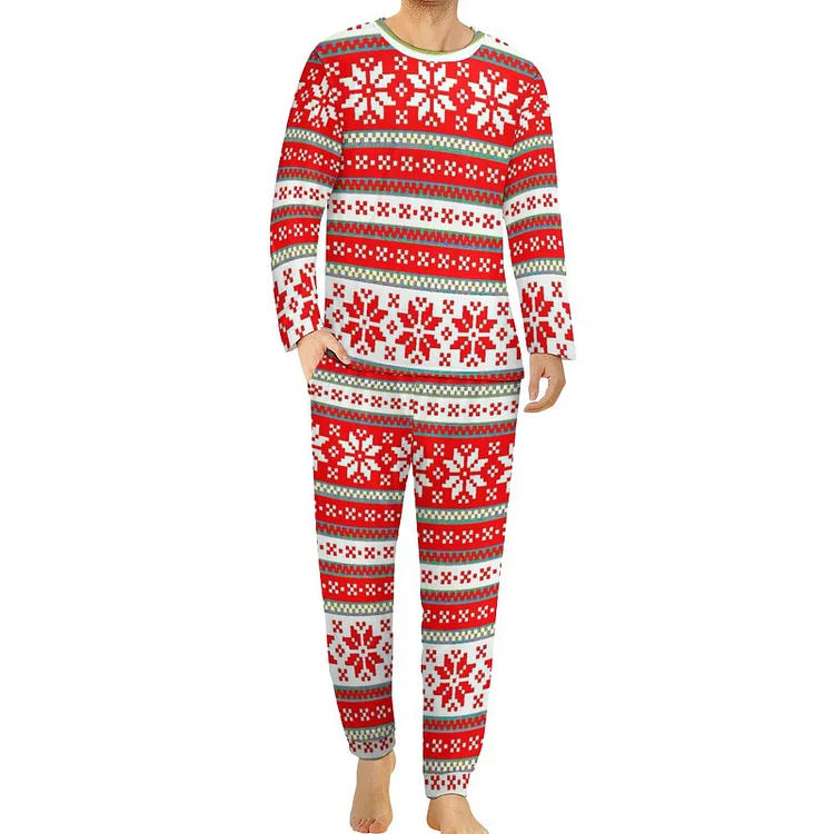 Personalized Custom  Men's Pajama Suit  Christmas