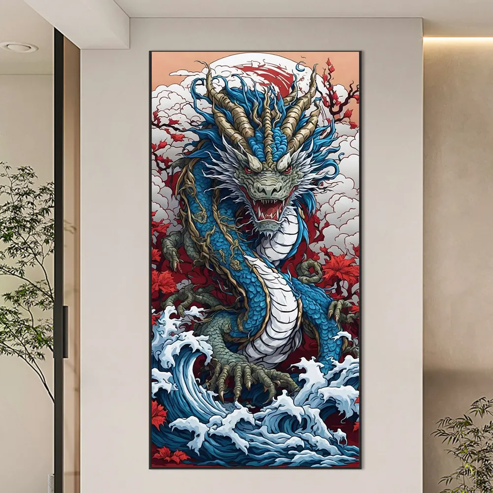 Diamond Painting - Full Round Drill - Dragon(Canvas|55*110cm)