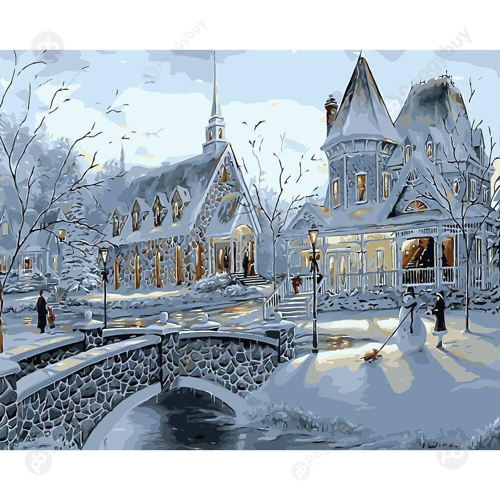 

50*40CM Paint By Numbers-Ice and Snow, 501 Original