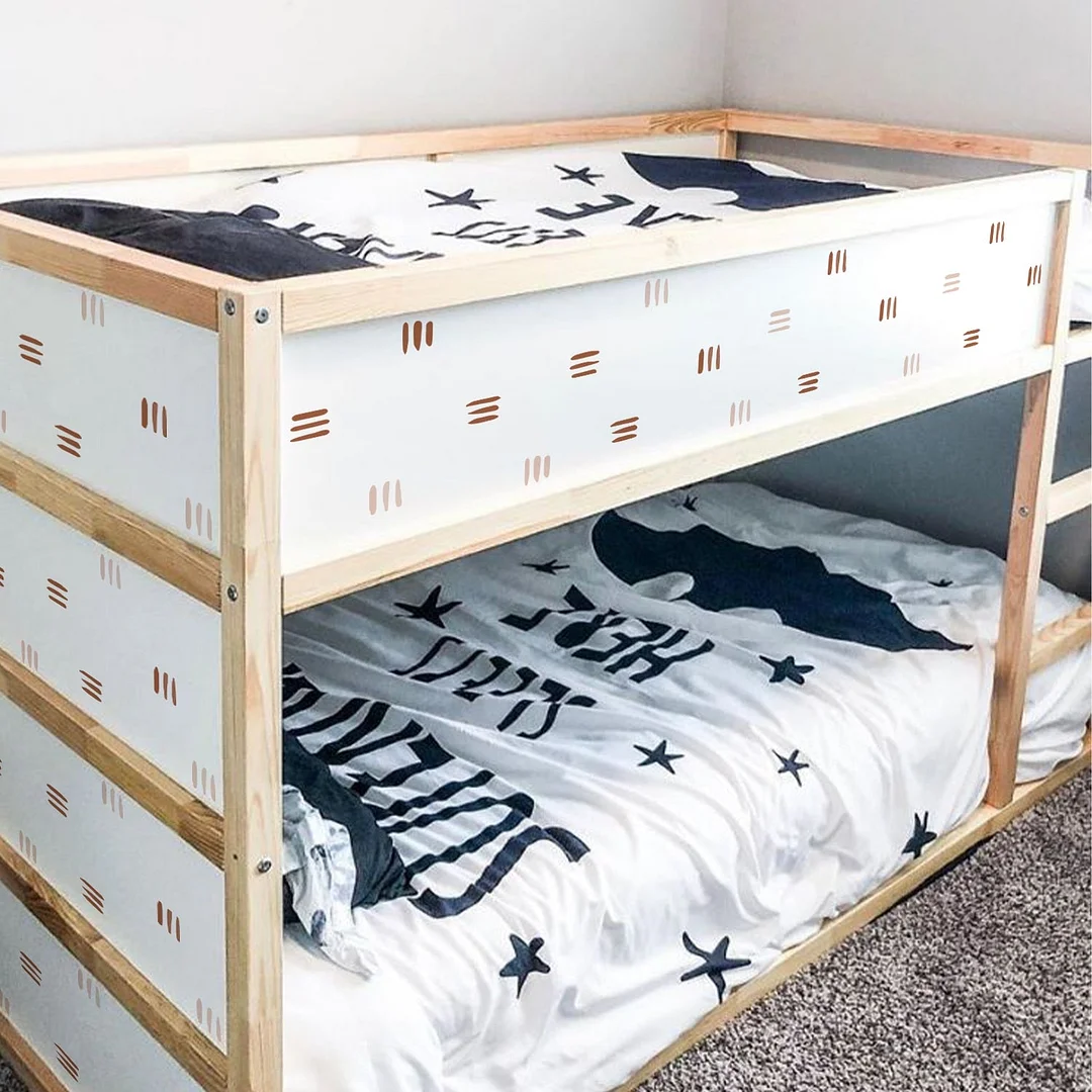 Creative Cartoon Boho Line Wall Sticker for Kids Room Baby Nursery Girls Boys Living Room Nordic Home Decoration Vintage Decal