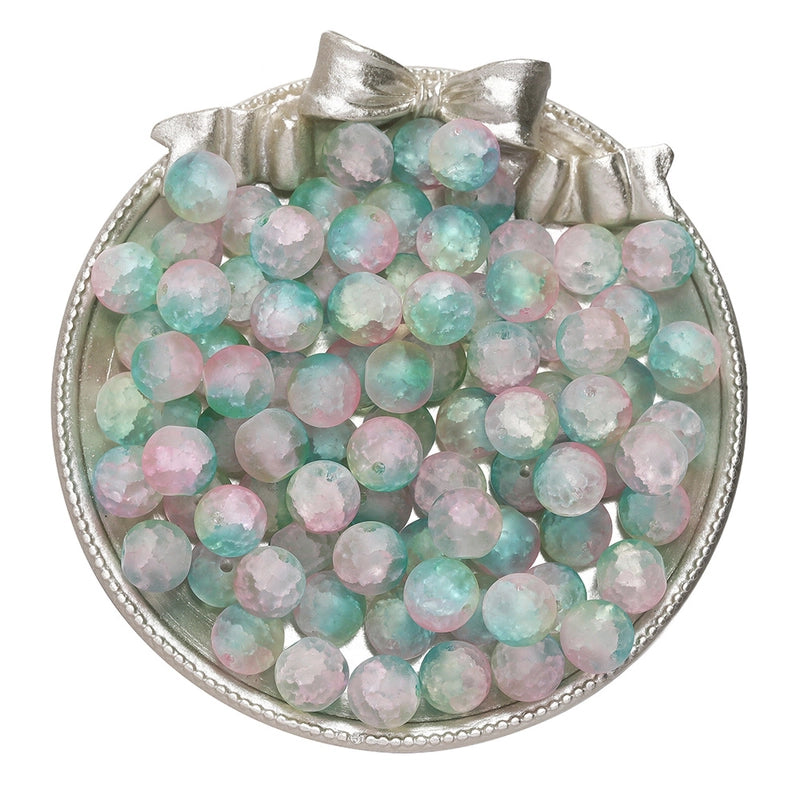 50 PCS/Package Diameter 10mm Diameter 4mm Diameter 8mm Glass Solid Color Jewelry Accessories