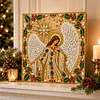 Xmas Angel Framed Special Shape Diamond Painting Kit 25x25cm