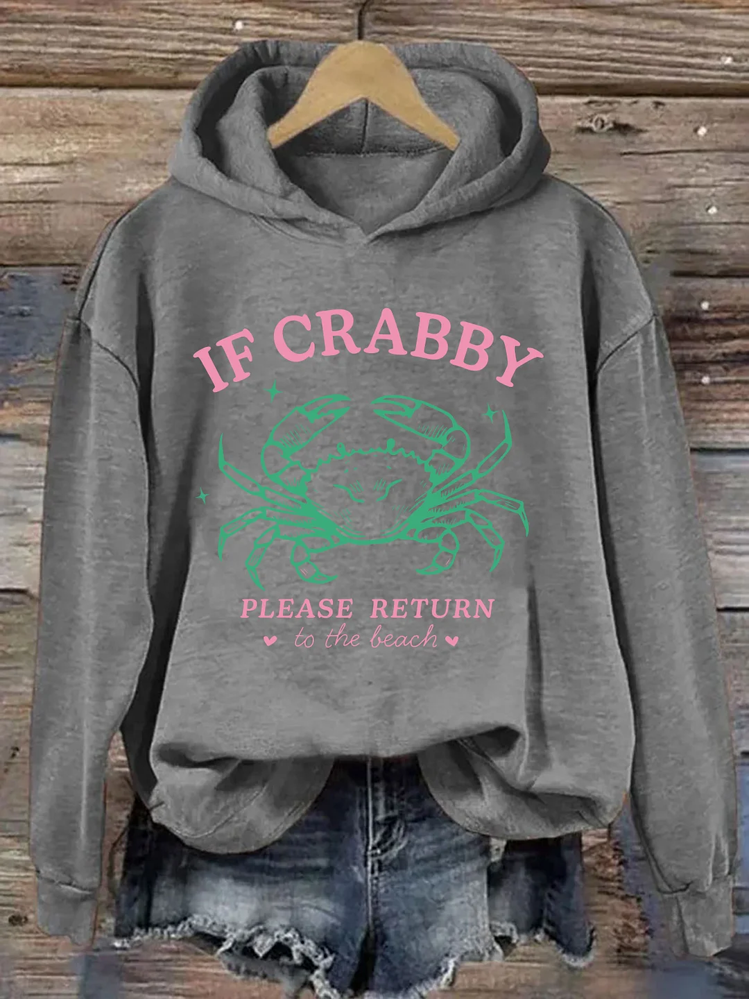 If Crabby Return To The Beach Hoodie