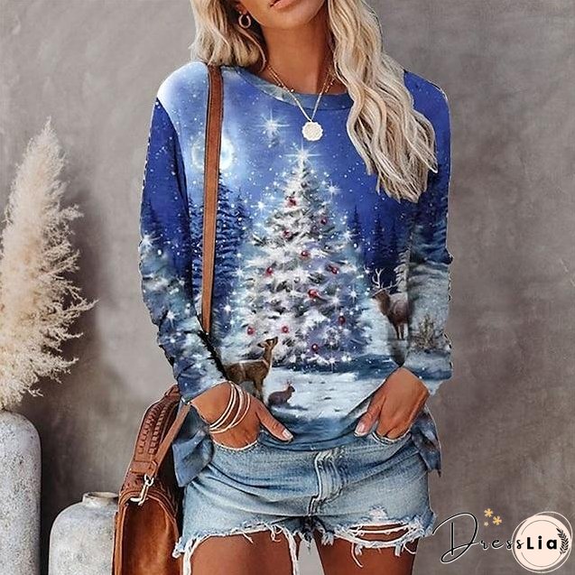 Ugly Christmas Shirt Women's Reindeer