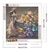 Diamond Painting -DIY Round Drill Iris Girl(40x40cm)