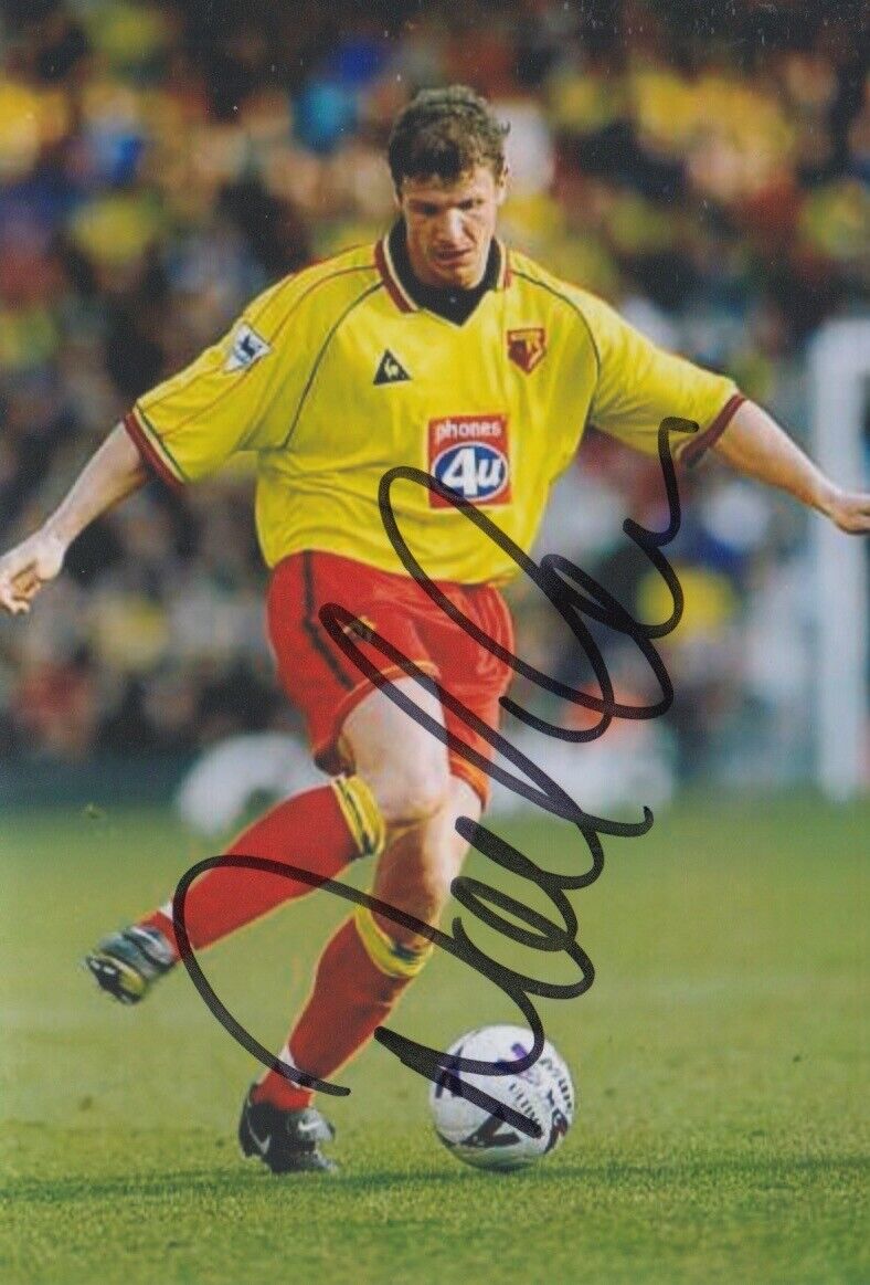 NEIL COX HAND SIGNED 6X4 Photo Poster painting WATFORD FOOTBALL AUTOGRAPH 1