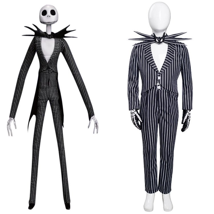Kids  Children The Nightmare Before Christmas - Jack Skellington Cosplay Costume Uniform Pants Outfits Halloween Carnival Suit