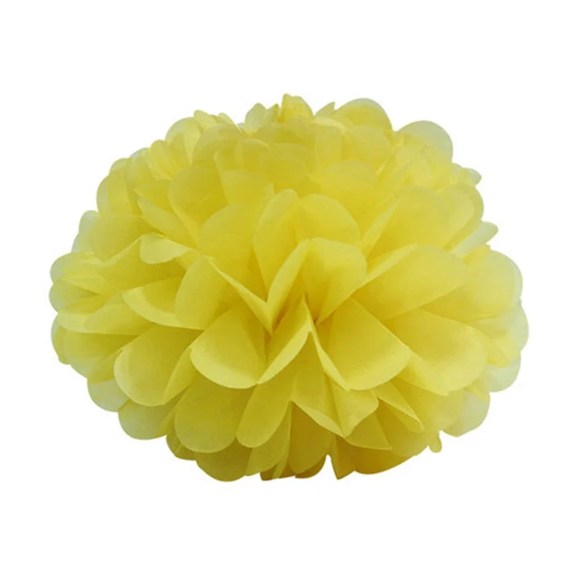 5pcs Tissue Paper Pompoms Wedding Decorative Paper Flowers Ball Baby Shower Birthday Party Decoration paper pom poms