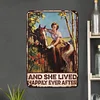 And She Lived Happily Ever After - Vintage Metal Signs - 20*30cm/30*40cm - Western