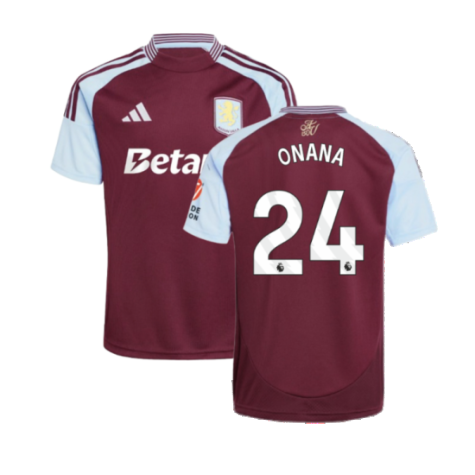 Aston Villa Amadou Onana 24 Home Trikot 2024-2025