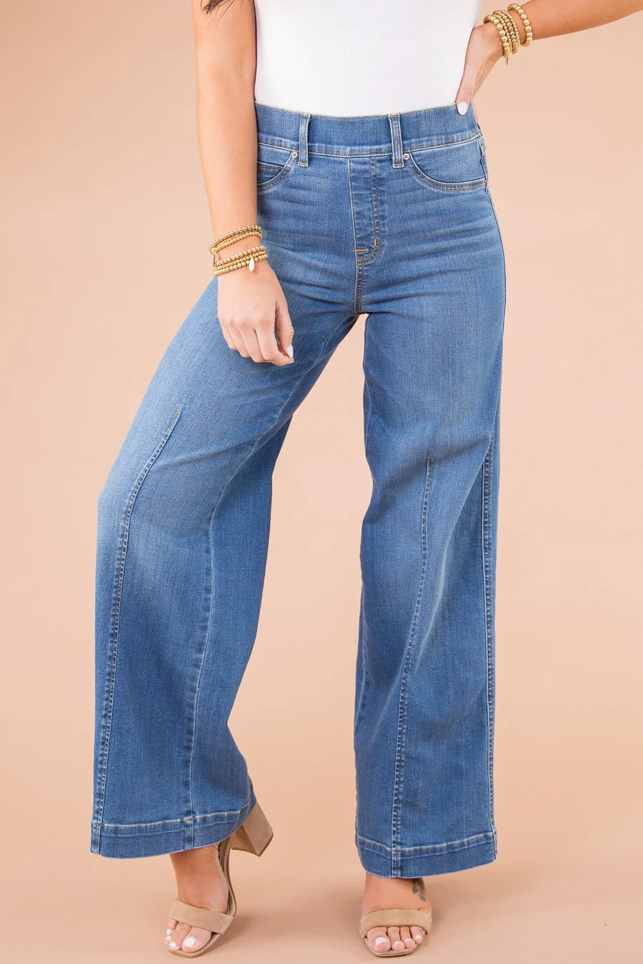  48% OFF💓🔥Seamed Front Wide Leg Jeans (Buy 2 Free Shipping)