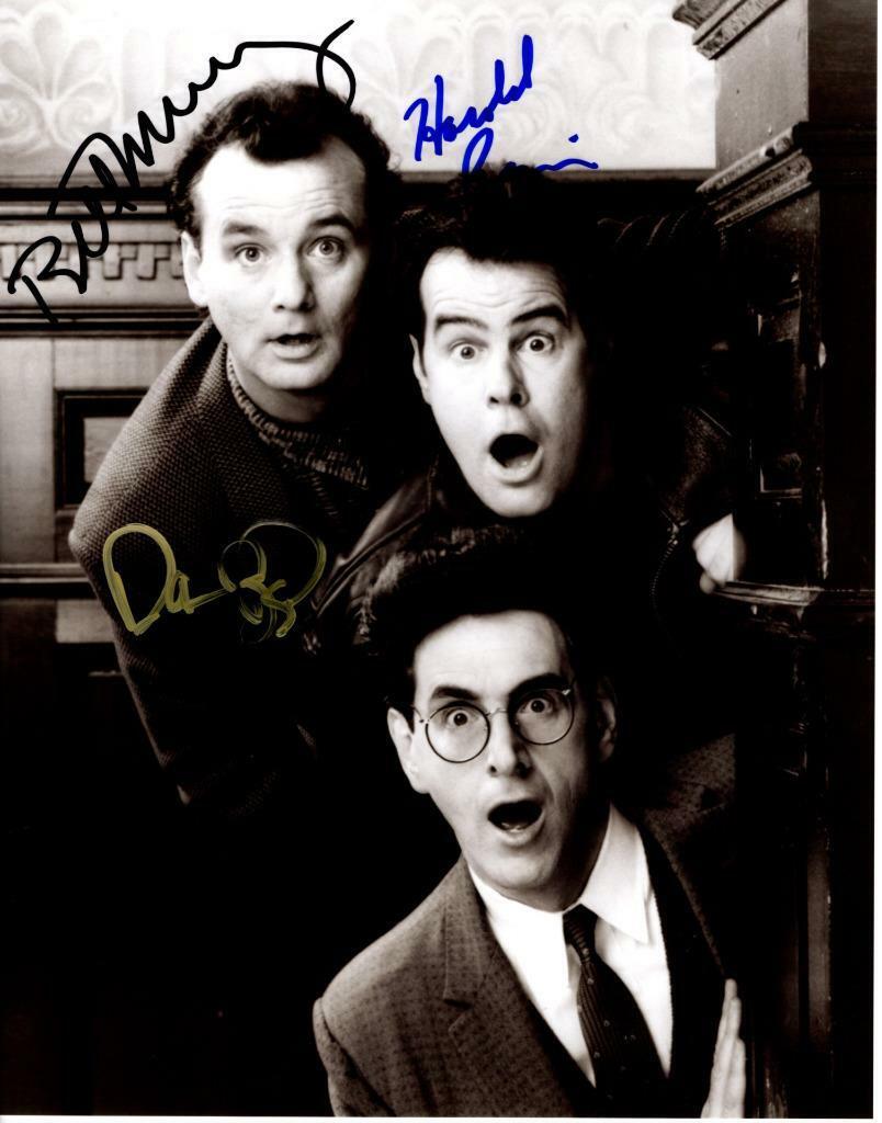 Bill Murray Dan Aykroyd Ramis autographed 11x14 Picture Photo Poster painting signed Pic COA