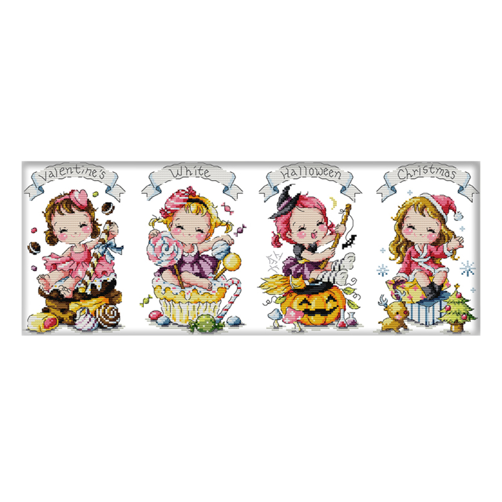 Special Holiday(54*22cm) 14CT Cross Stitch Kit