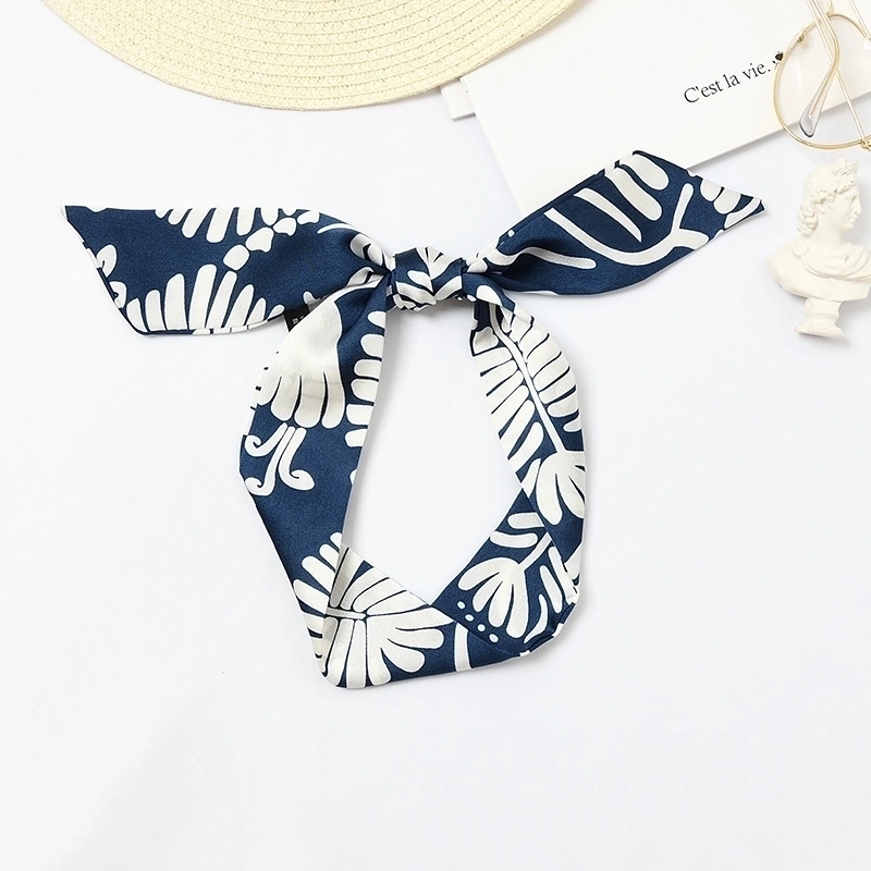 Women’s Sweet Polka Dots Heart Shape Satin Printing Silk Scarves