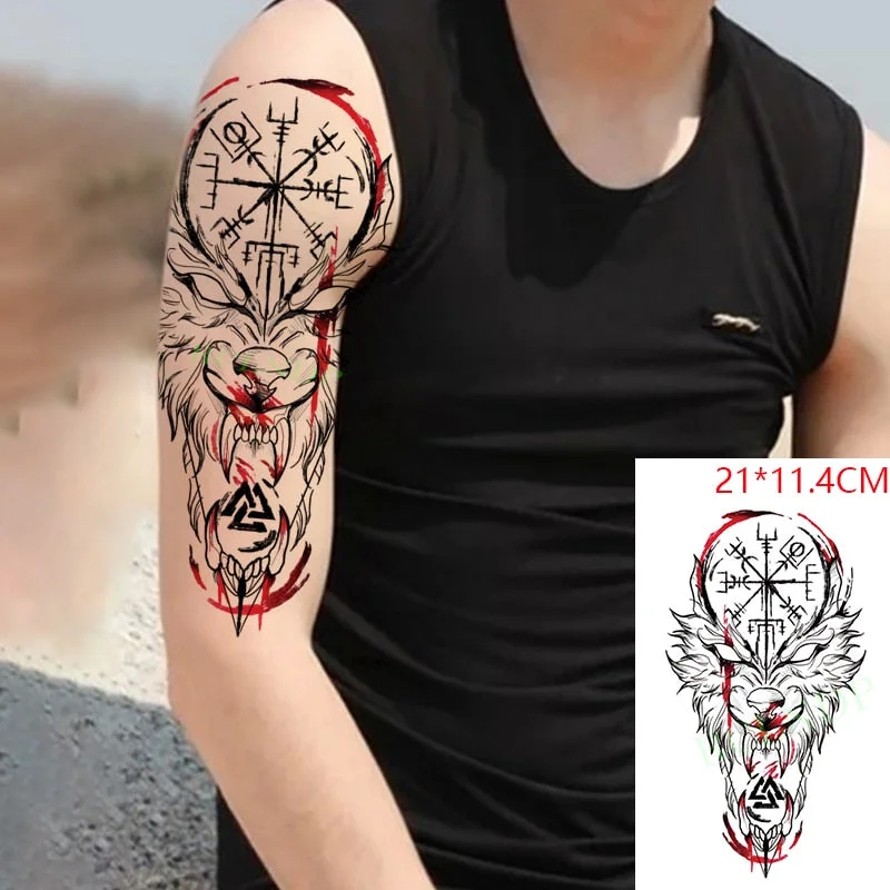 Waterproof Temporary Tattoo Sticker Arabic Letter Heart Love Sexy Pattern Personality Fake Tatoo Flash Tatto for Women Men