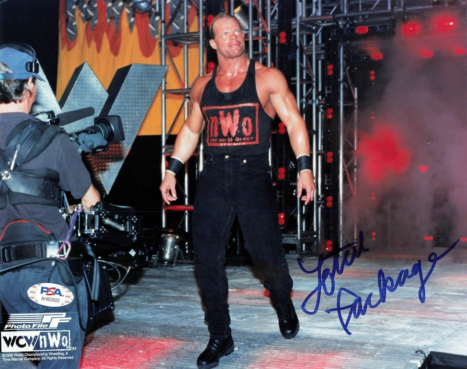 Lex Luger Lawrence Pfohl signed 8x10 Photo Poster painting PSA/DNA COA WWE Autographed