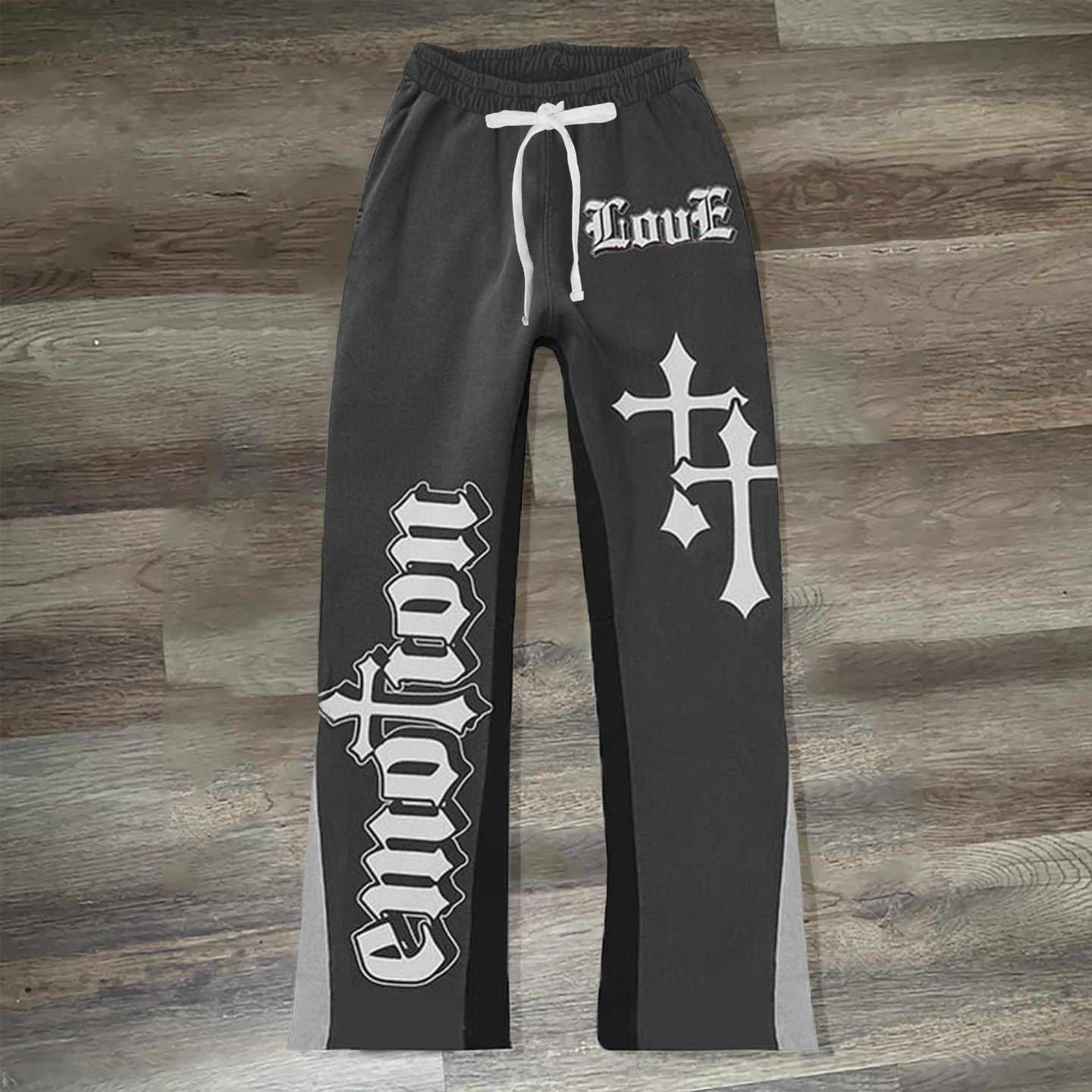 Emotion Cross Print Sweatshirt Trousers
