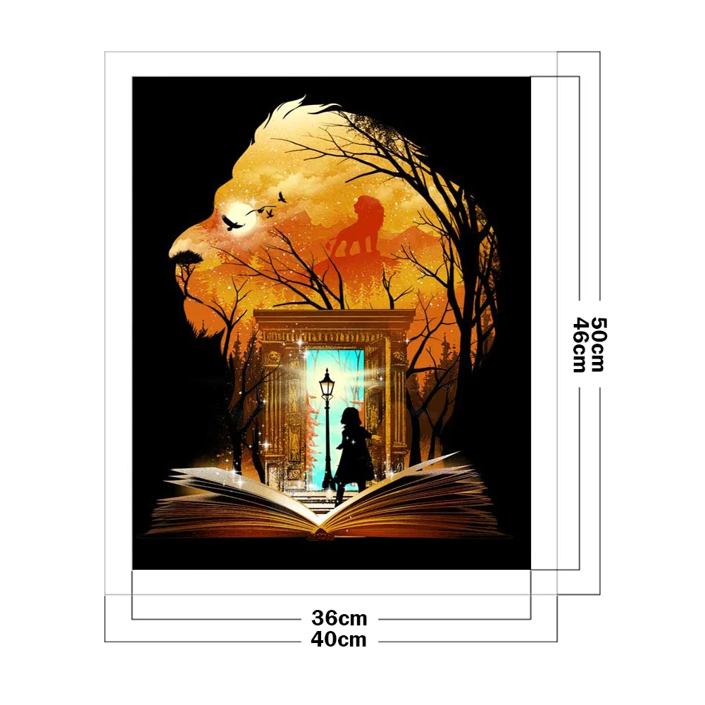 Full Cross Stitch 11CT Harry Potter Cotton DIY Stamped Embroidery Kits (1)