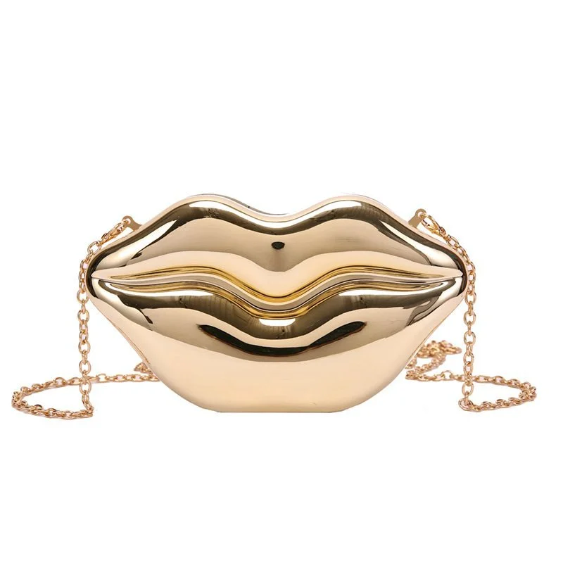 Cute Big Lips Shoulder Purse Women Acrylic Jelly red-mouth Clutch Bag Women Handbags Free Shipping Lady Small Crossbody Bags