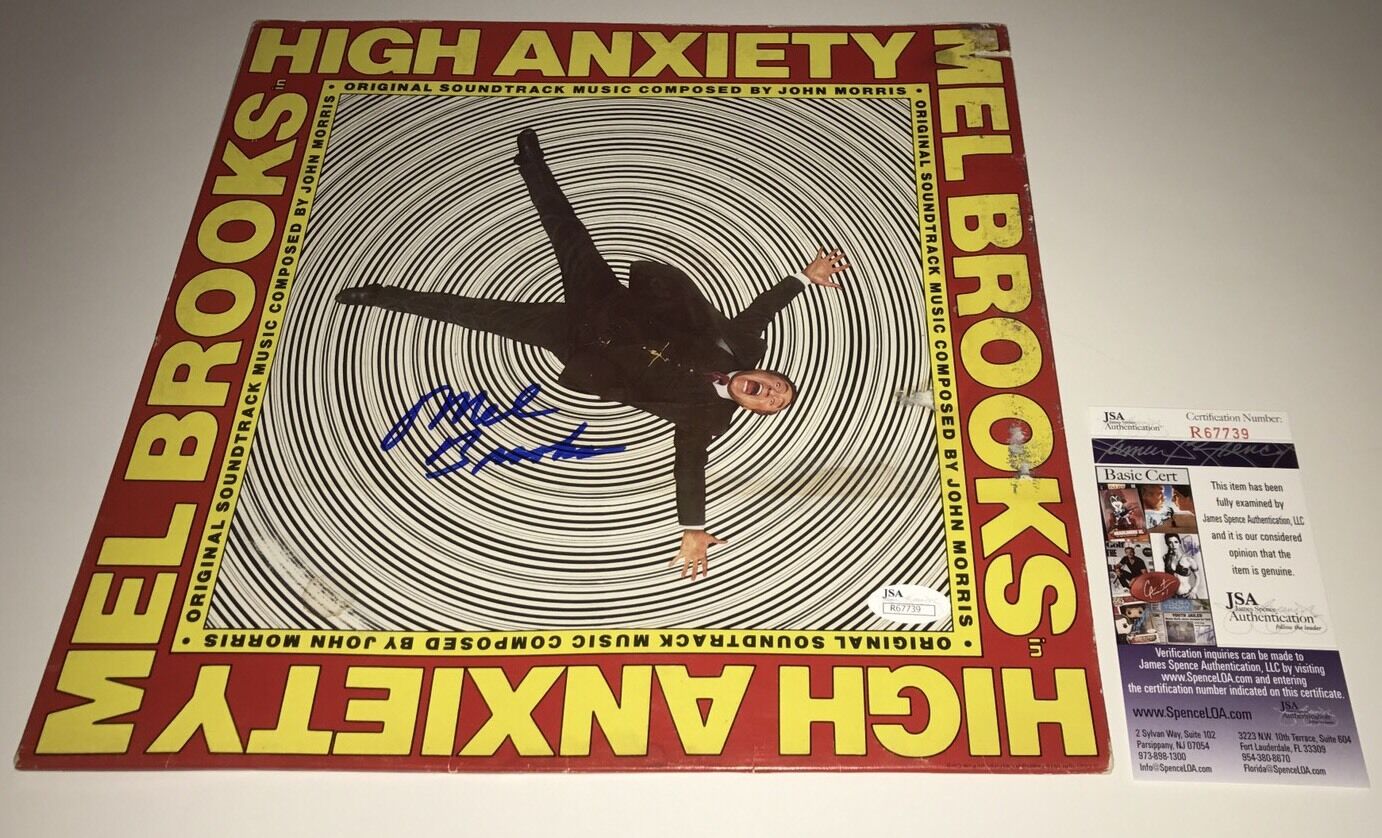 Mel Brooks HIGH ANXIETY Signed RECORD IN PERSON Autograph Proof JSA COA