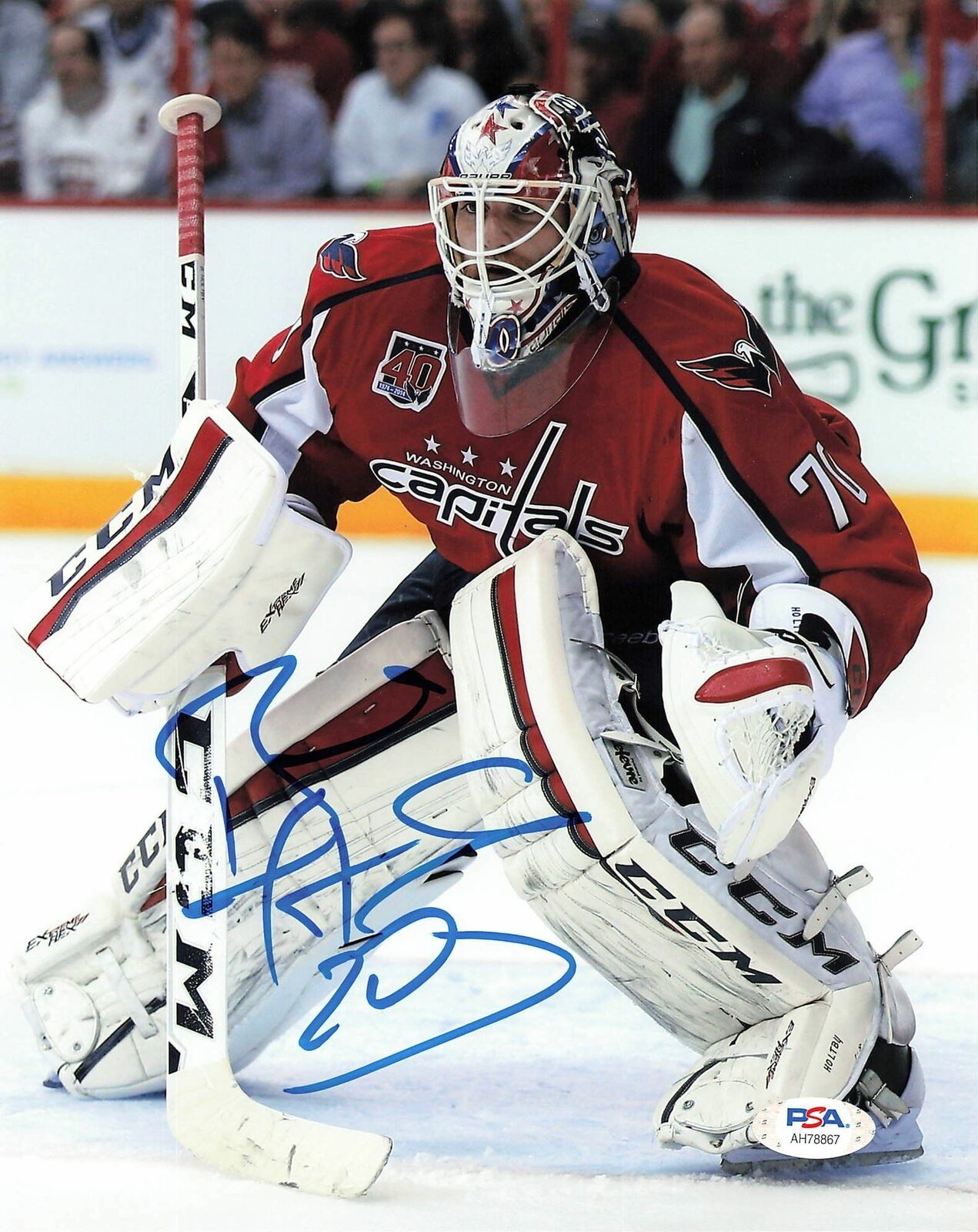 Braden Holtby signed 8x10 Photo Poster painting PSA/DNA Washington Capitals Autographed