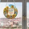 4Pcs Diamond Painting Farm Window Pendants Suncatcher Hanging Kits for Home Porch Farmhouse
