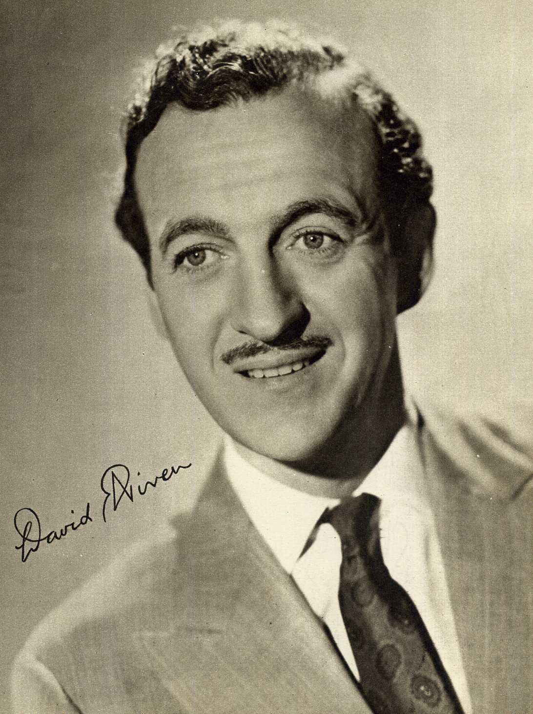 DAVID NIVEN Signed Photo Poster paintinggraph - Classic Film Actor - preprint