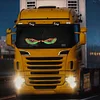 2Pcs LED Car Evil Eyes Warning Lamp USB Car Decoration Devil Eye Light for Truck